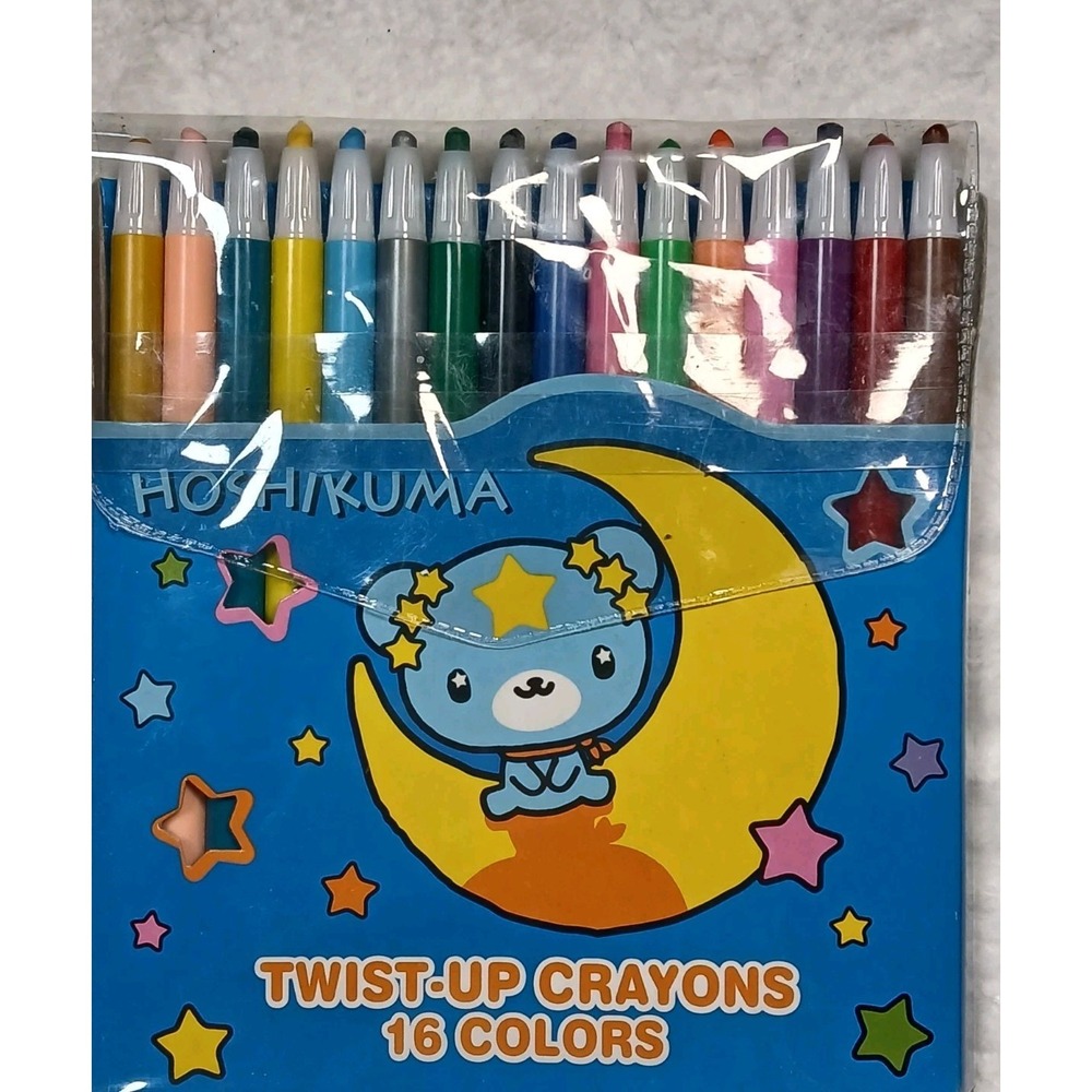 Rare Sanrio 2002 Hoshikuma Twist Crayon Set